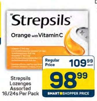 Strepsils Lozenges Assorted 16/24s Per Pack
