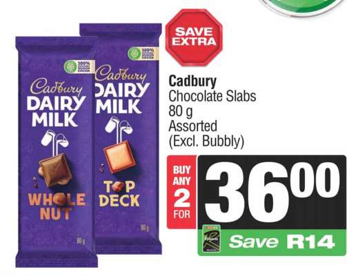 Cadbury Chocolate Slabs