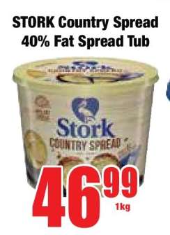 STORK Country Spread 40% Fat Spread Tub