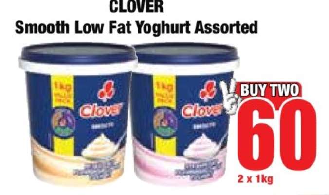 Clover Smooth Low Fat Yoghurt Assorted