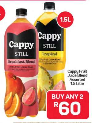 Cappy Fruit Juice Blend Assorted
