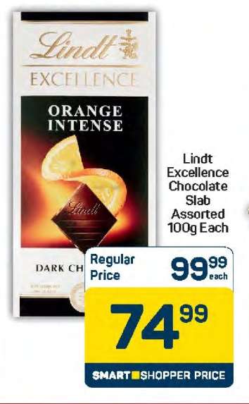 Lindt Excellence Chocolate Slab Assorted 100g