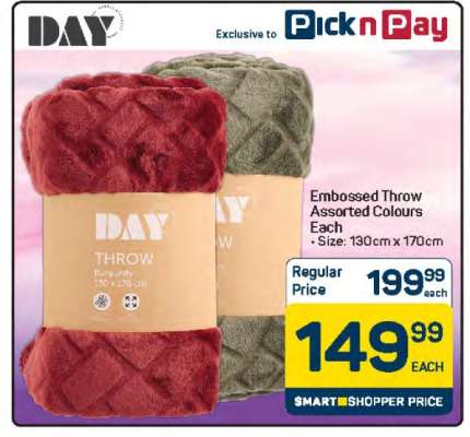Embossed Throw