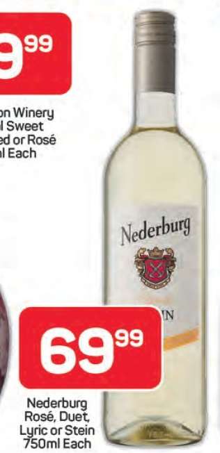 Nederburg Rosé, Duet, Lyric or Stein