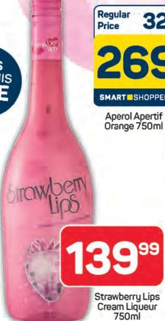 Strawberry Lips Cream Liqueur 750ml