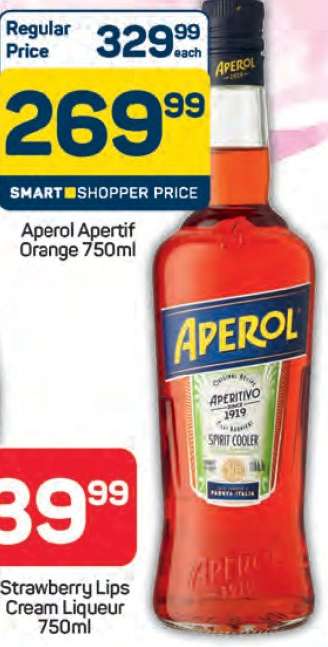 Aperol Aperitif Orange 750ml