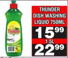 THUNDER DISH WASHING LIQUID 750ML