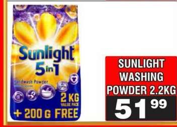 SUNLIGHT WASHING POWDER 2.2KG