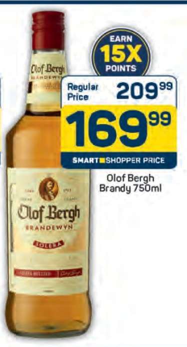 Olof Bergh Brandy 750ml