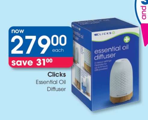 Clicks Essential Oil Diffuser