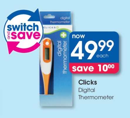 Clicks Digital Thermometer