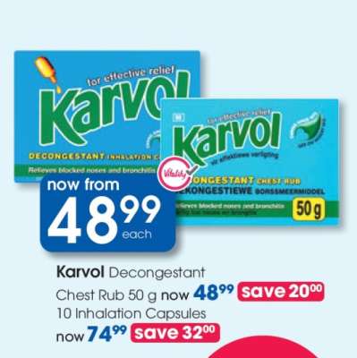 Karvol Decongestant Chest Rub 50 g