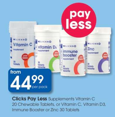 Clicks Pay Less Supplements