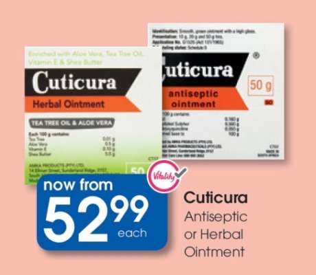 Cuticura Antiseptic or Herbal Ointment
