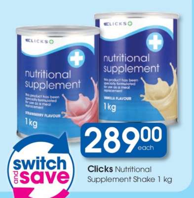 Clicks Nutritional Supplement Shake 1 kg