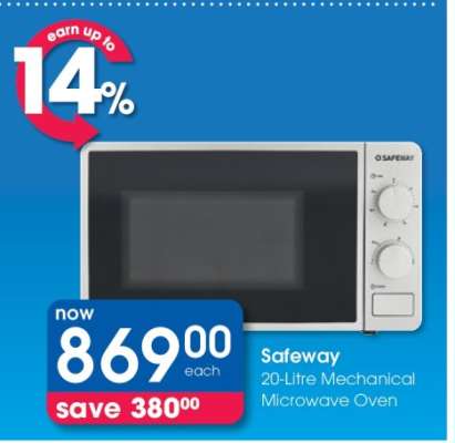 Safeway 20-Litre Mechanical Microwave Oven