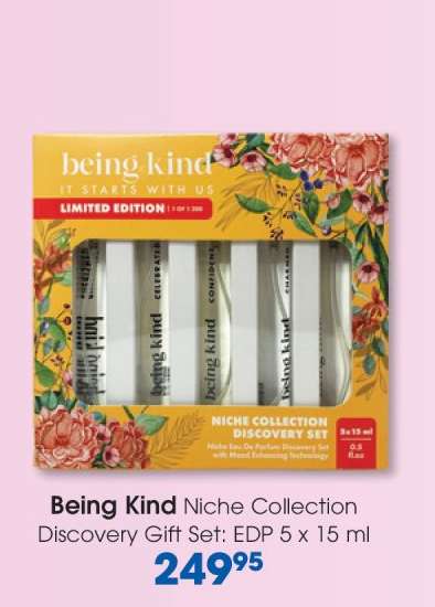 Being Kind Niche Collection Discovery Gift Set: EDP 5 x 15 ml