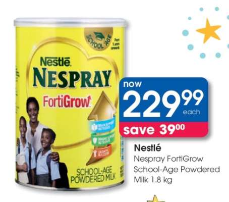 Nestlé Nespray FortiGrow School-Age Powdered Milk 1.8 kg