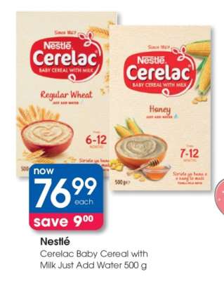 Nestlé Cerelac Baby Cereal with Milk Just Add Water 500 g