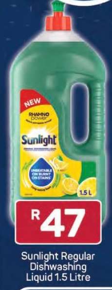 Sunlight Regular Dishwashing Liquid 1.5 Litre