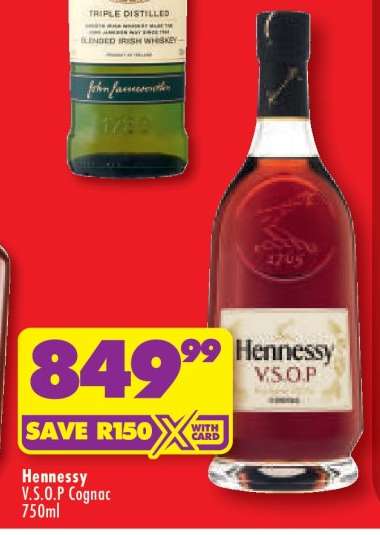 Hennessy V.S.O.P Cognac 750ml