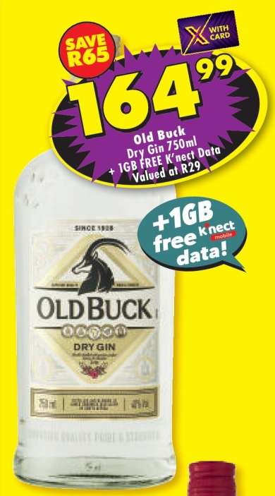 Old Buck Dry Gin 750ml