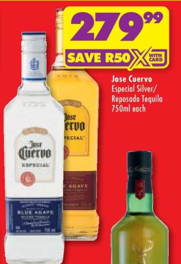 Jose Cuervo Especial Silver/Reposado Tequila 750ml each