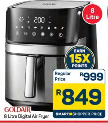 Goldair 8 Litre Digital Air Fryer