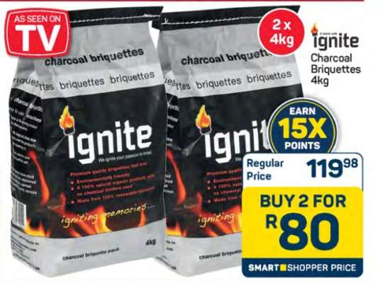 Ignite Charcoal Briquettes 4kg