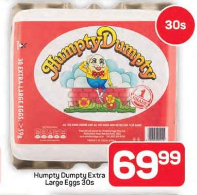 Humpty Dumpty Extra Large Eggs 30s