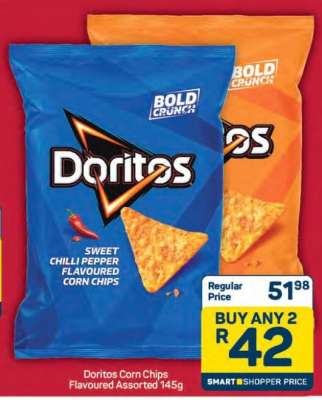 Doritos Corn Chips Flavoured Assorted 145g