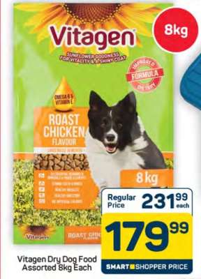 Vitagen Dry Dog Food Assorted 8kg Each