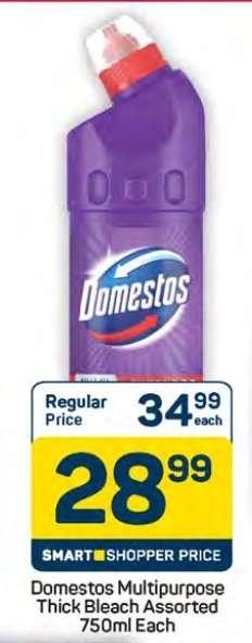 Domestos Multipurpose Thick Bleach Assorted 750ml Each