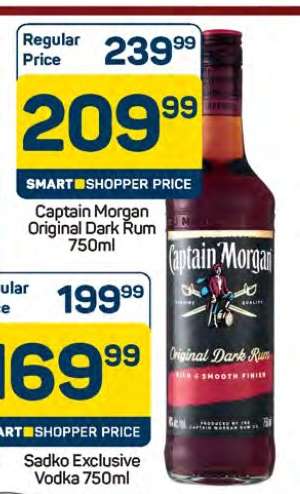 Captain Morgan Original Dark Rum 750ml