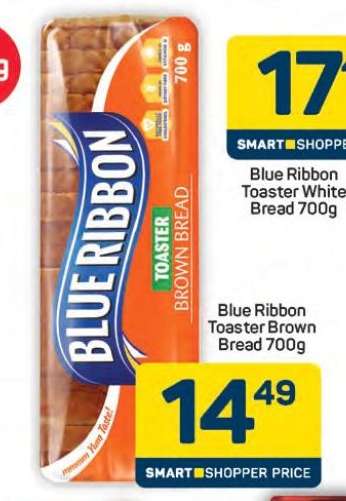 BLUE RIBBON TOASTER BROWN BREAD 700g