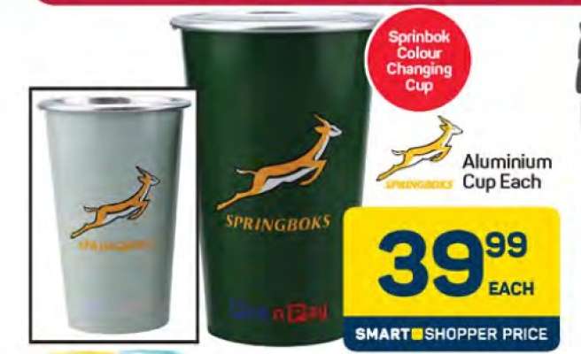 Springbok Colour Changing Cup
