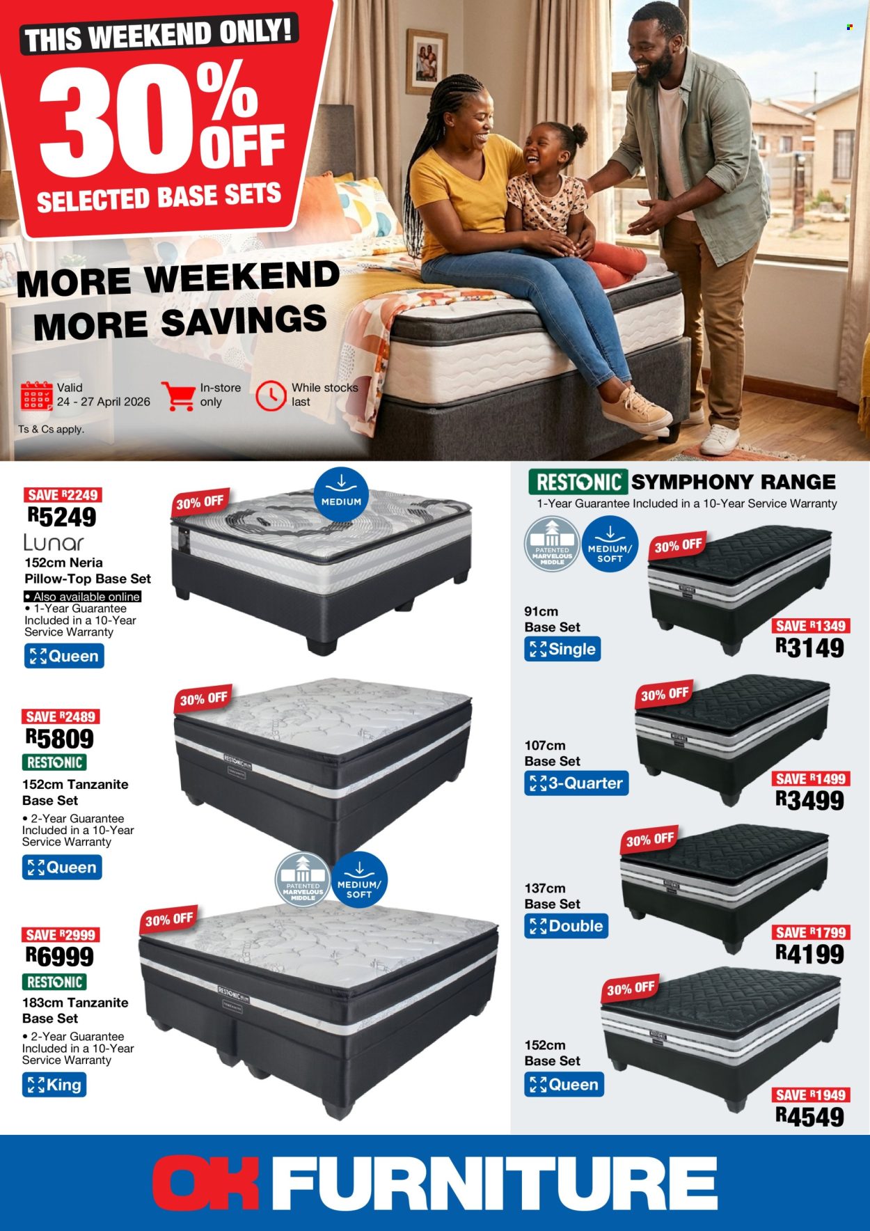 OK Furniture specials - 24/04/2026 - 27/04/2026. Page 1