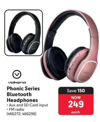 Volkano Phonic Series Bluetooth Headphones