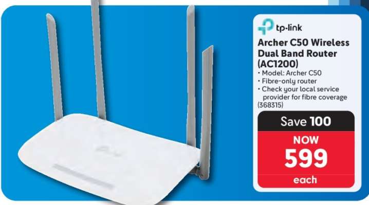 Archer C50 Wireless Dual Band Router (AC1200)