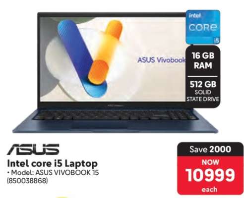 Asus Intel Core i5 Laptop