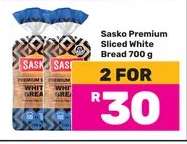 Sasko Premium Sliced White Bread 700 g