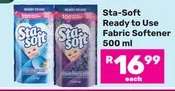 Sta-Soft Ready to Use Fabric Softener 500 ml
