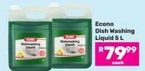 Econo Dish Washing Liquid 5 L