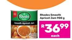 Rhodes Smooth Apricot Jam 900 g
