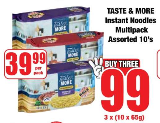 TASTE & MORE Instant Noodles Multipack Assorted 10's