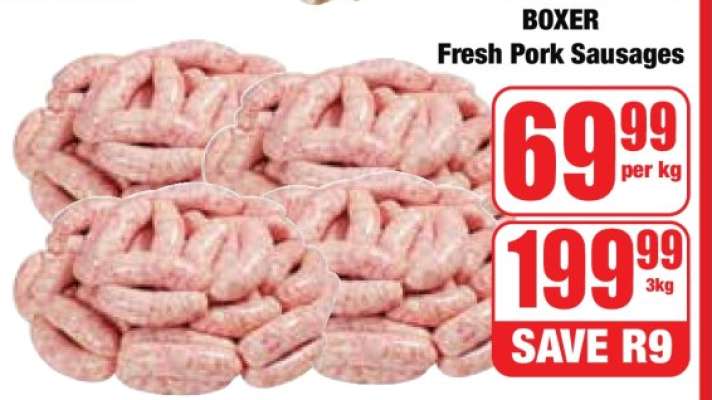 BOXER Fresh Pork Sausages