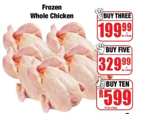 Frozen Whole Chicken