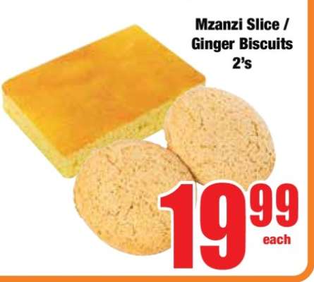 Mzansi Slice / Ginger Biscuits 2's