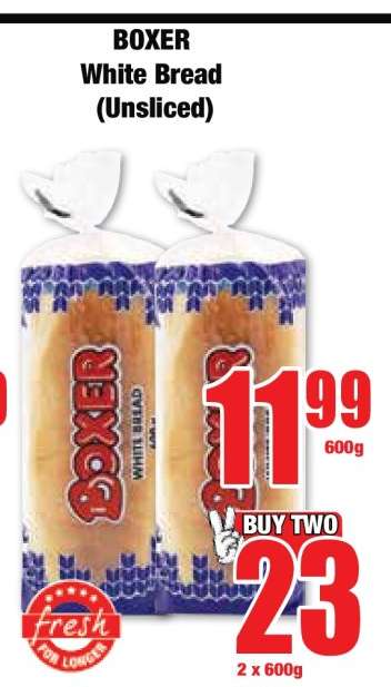 BOXER White Bread (Unsliced)