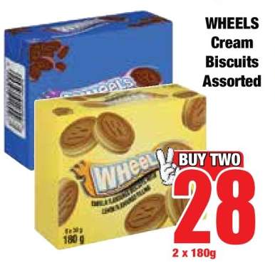WHEELS Cream Biscuits Assorted